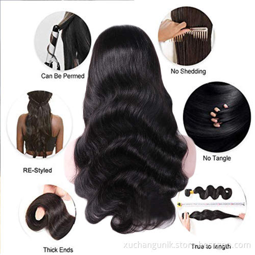Full Customize Lace Wig Vendor Mink Brazilian Hair Virgin Cuticle Aligned 360 Lace Body Wave Human Hair 360 Lace Frontal Wig